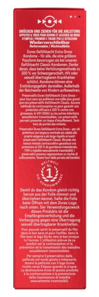 Durex Gefühlsecht Extra groß XXL – Bild 5
