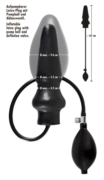 Late X Inflatable Latex Plug – Bild 4