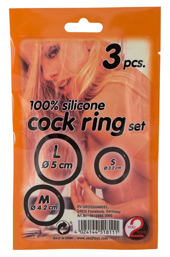 You2Toys Silicone cock ring set 3 pcs