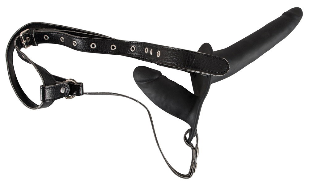 Alternative view of You2Toys Double Strap On Black Silicone