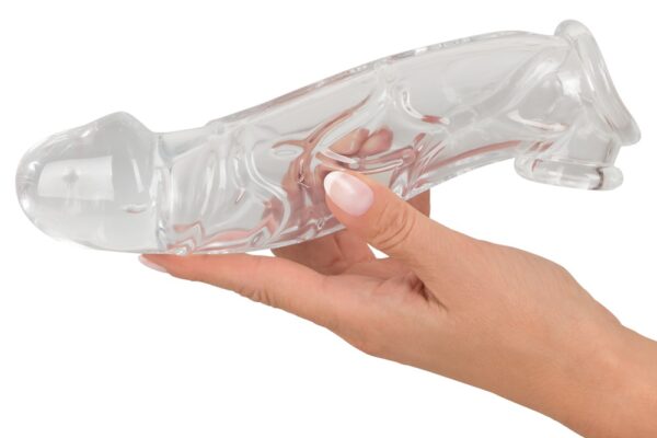 Crystal Penis Sleeve with extension & ball ring – Bild 4