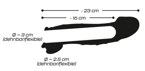 Crystal Penis Sleeve with extension & ball ring – Bild 8
