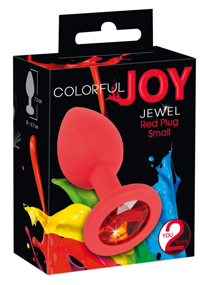 Colorful Joy Jewel Red Plug Small