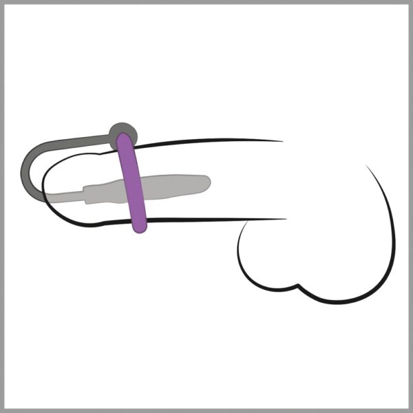 Penisplug Penisplug with a silicone glans ring – Bild 7