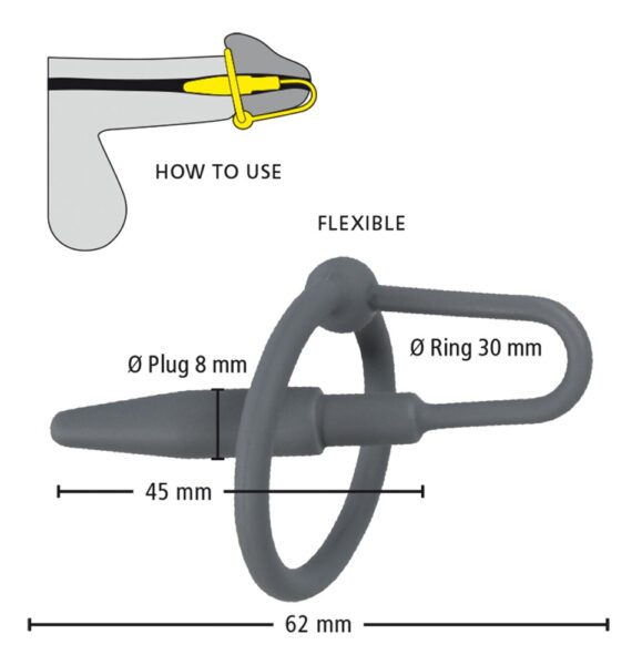 Penisplug Penisplug With Glans Ring – Bild 6