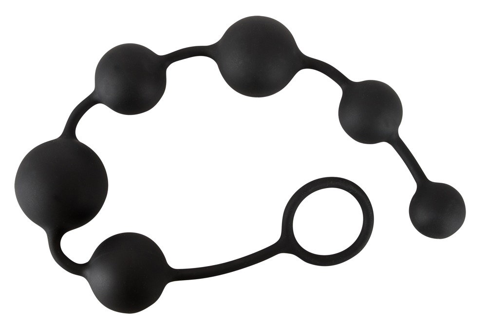 Alternative view of Black Velvets Anal beads