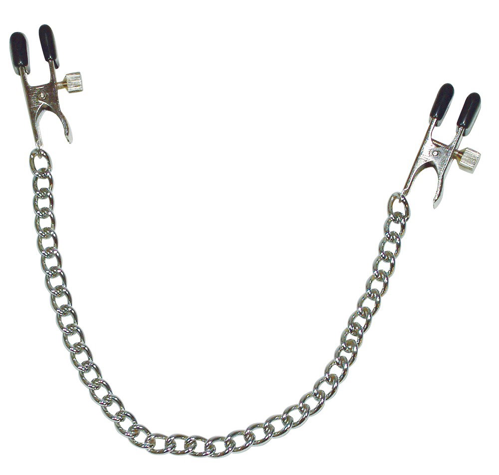 Alternative view of fetish Collection Nipple Clamps with Metal Chain