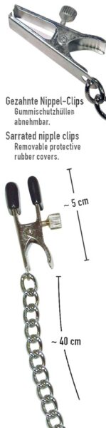 fetish Collection Nipple Clamps with Metal Chain – Bild 6