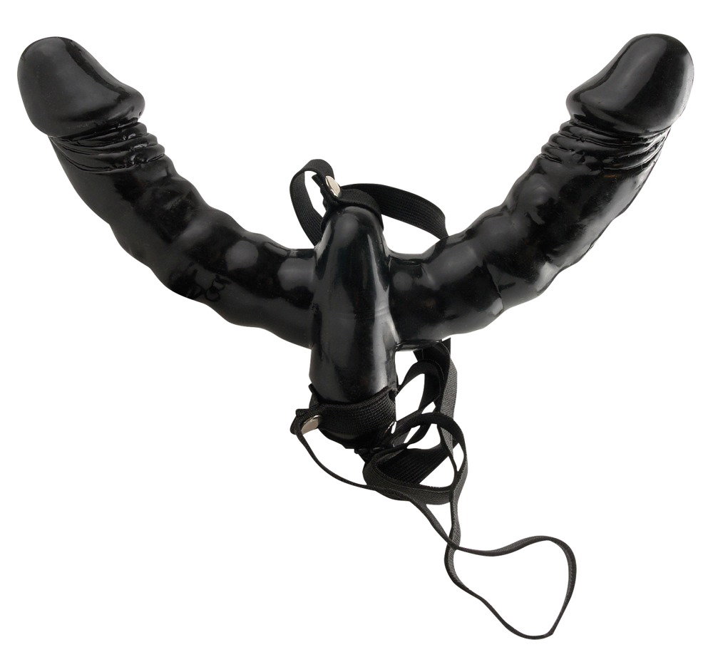 Alternative view of Fetish Fantasy Series Double Delight Strap-On-Vibrator