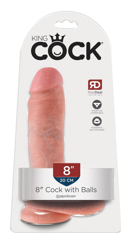 King Cock 8“ Cock with Balls