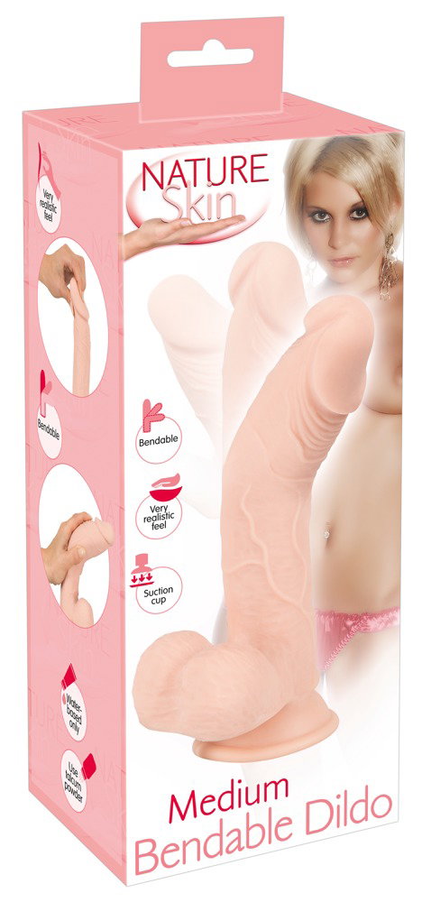 Nature Skin Medium Bendable Dildo