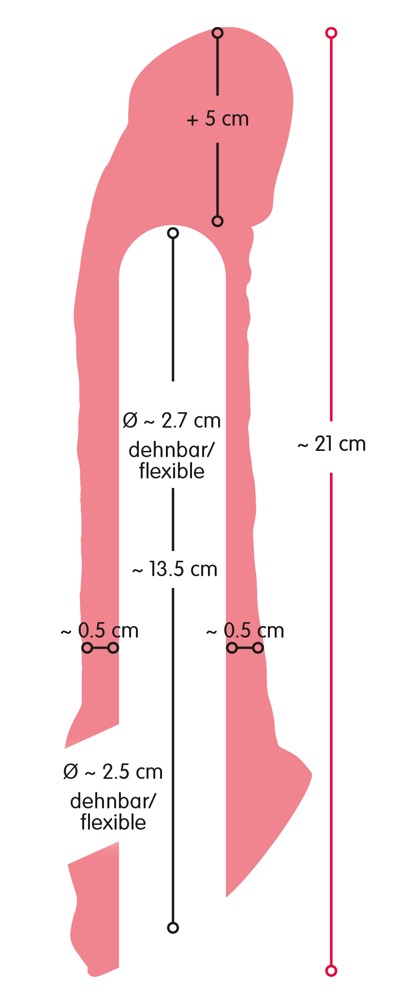 Nature Skin Penis Sleeve with Extension – Bild 7