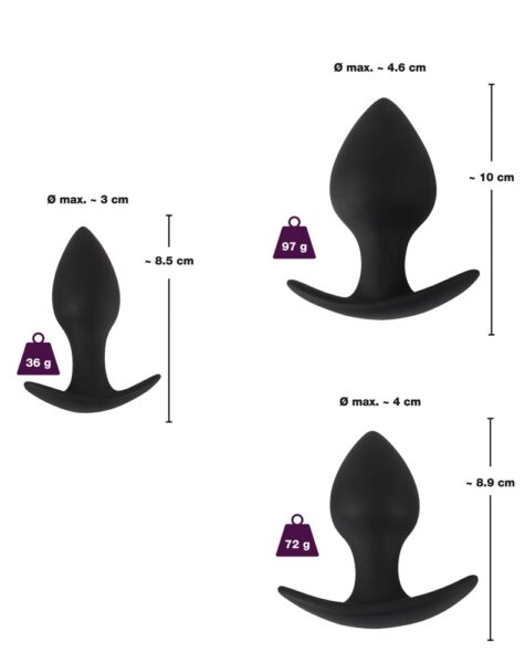 Black Velvets 3-teiliges Anal-Trainer-Set – Bild 7