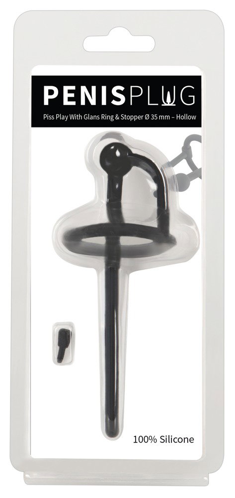 Penisplug Piss Play With Glans Ring & Stopper