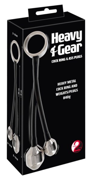 You2Toys Heavy Gear cock ring & ass plugs