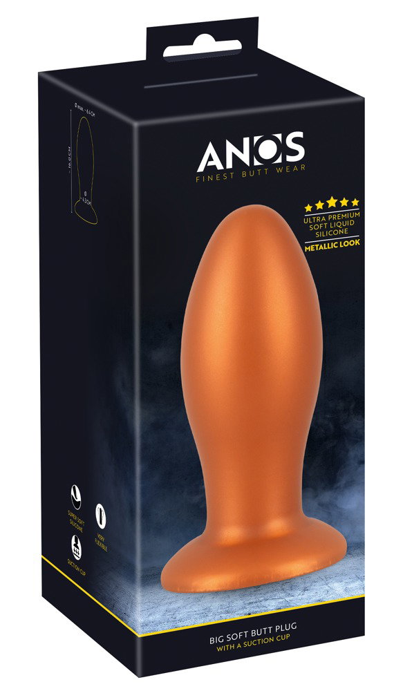 ANOS Soft Butt Plug with suction cup