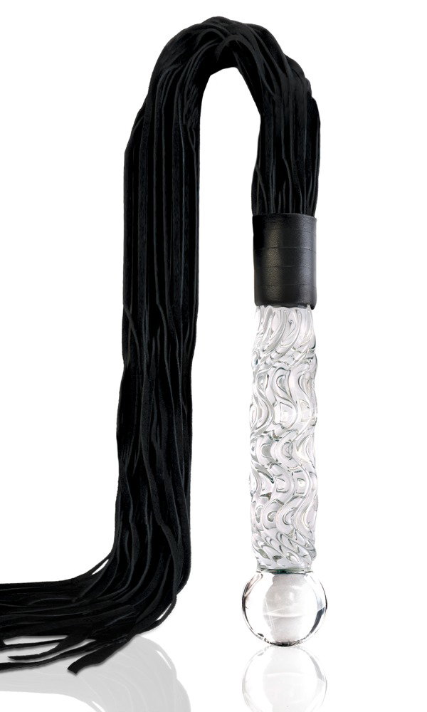 Alternative view of Icicles Hand Blown Glass Whip