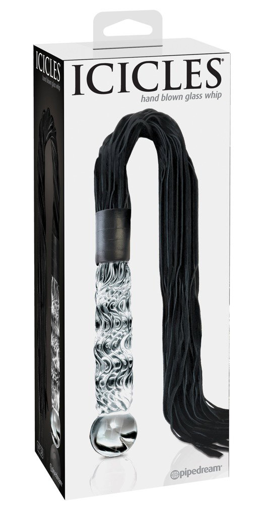 Icicles Hand Blown Glass Whip