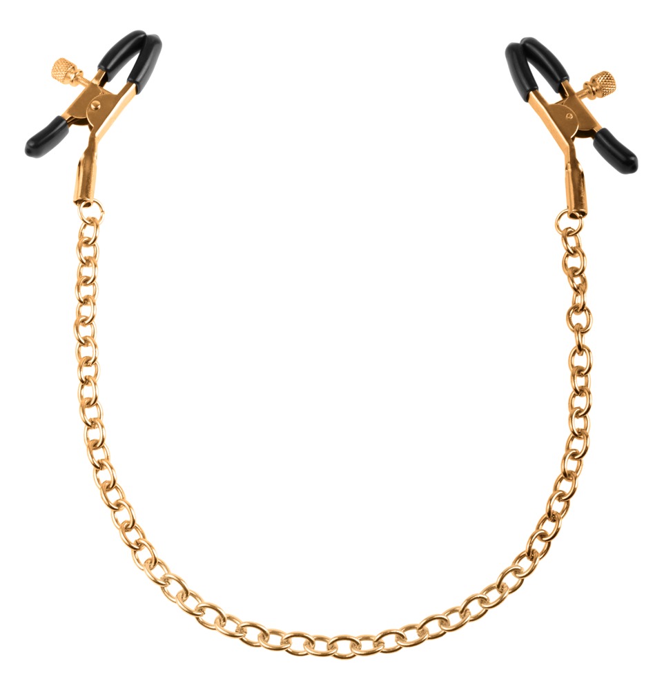 Alternative view of Fetish Fantasy Gold Nipple Clamps