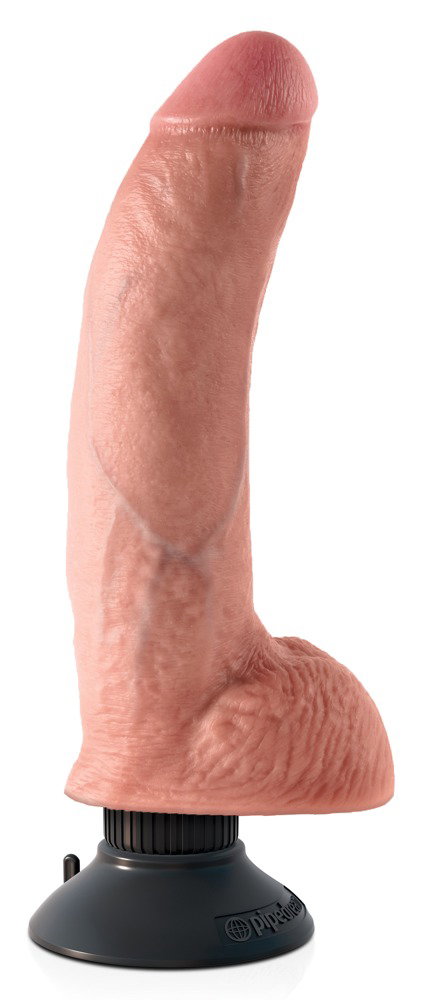 Alternative view of King Cock 9“ Vibrating Cock with Balls