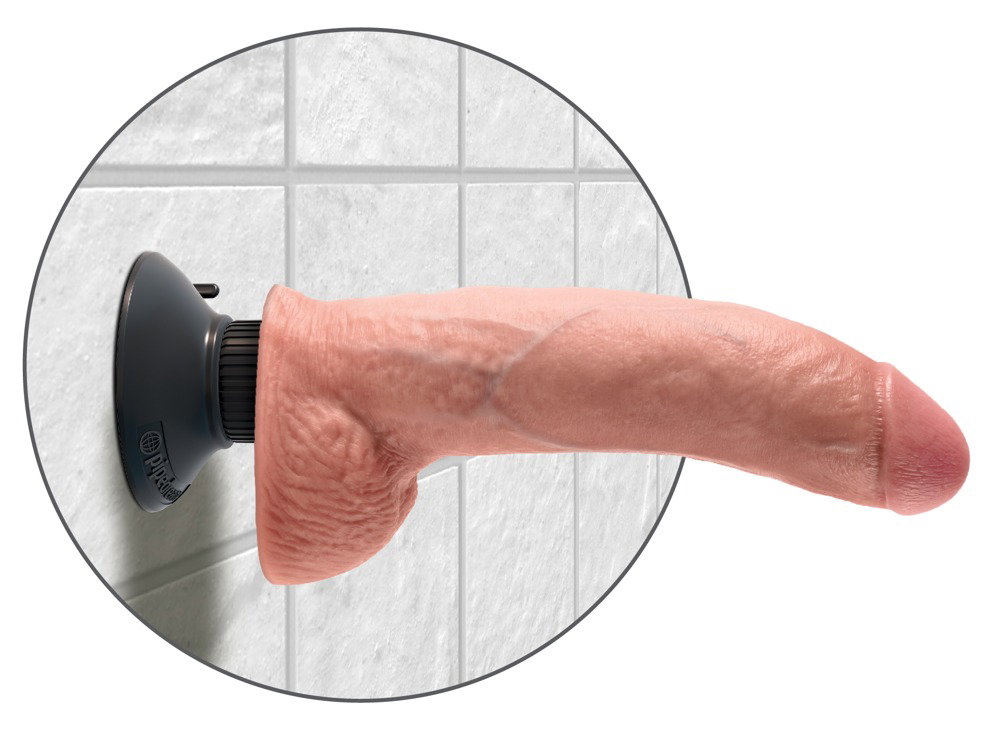 King Cock 9“ Vibrating Cock with Balls – Bild 4