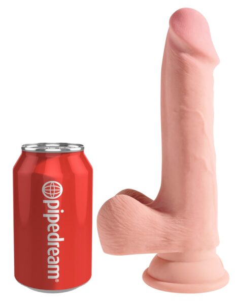 Alternative view of King Cock Plus 7,5“ Triple Density Cock with balls