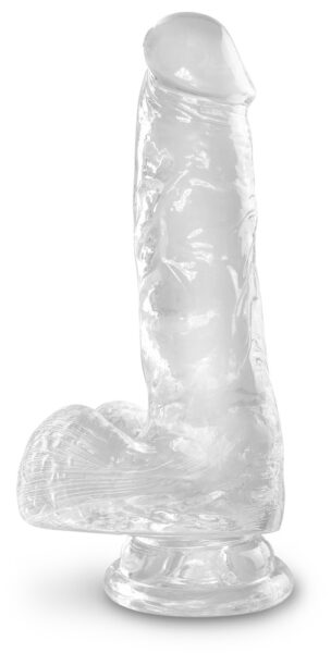 Alternative view of King Cock Clear Cock with Balls 6"