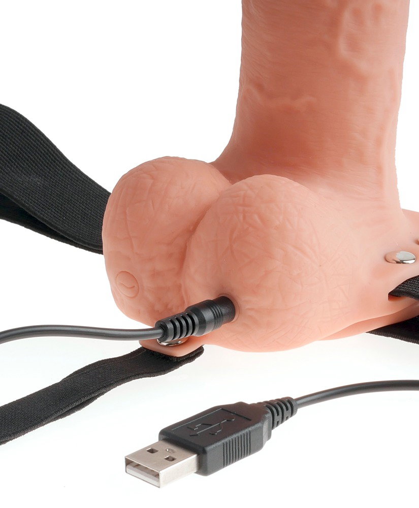 Fetish Fantasy Series 7“ Hollow Strap-on with Balls – Bild 7