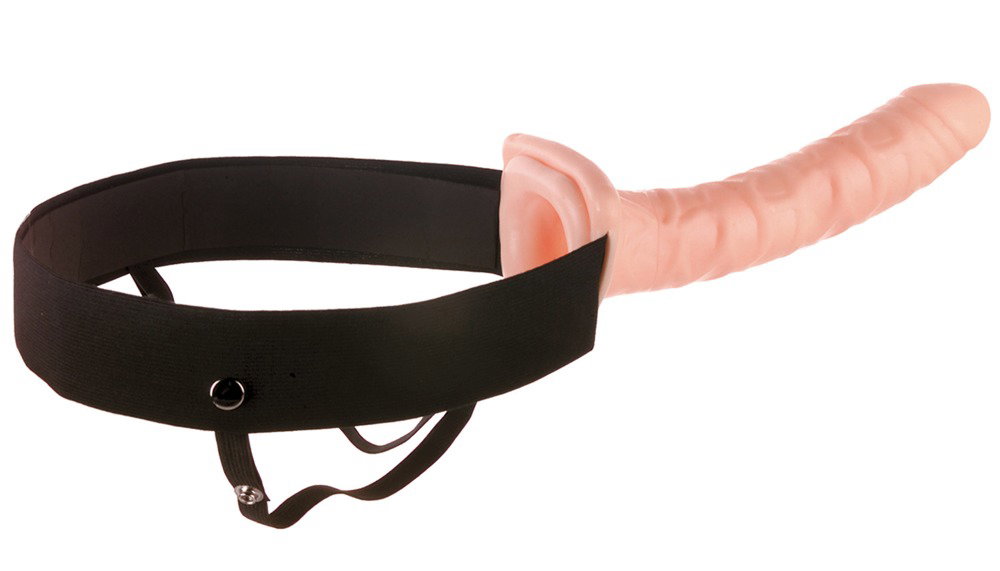 Alternative view of Fetish Fantasy Series 10“ Flesh Hollow Strap-on