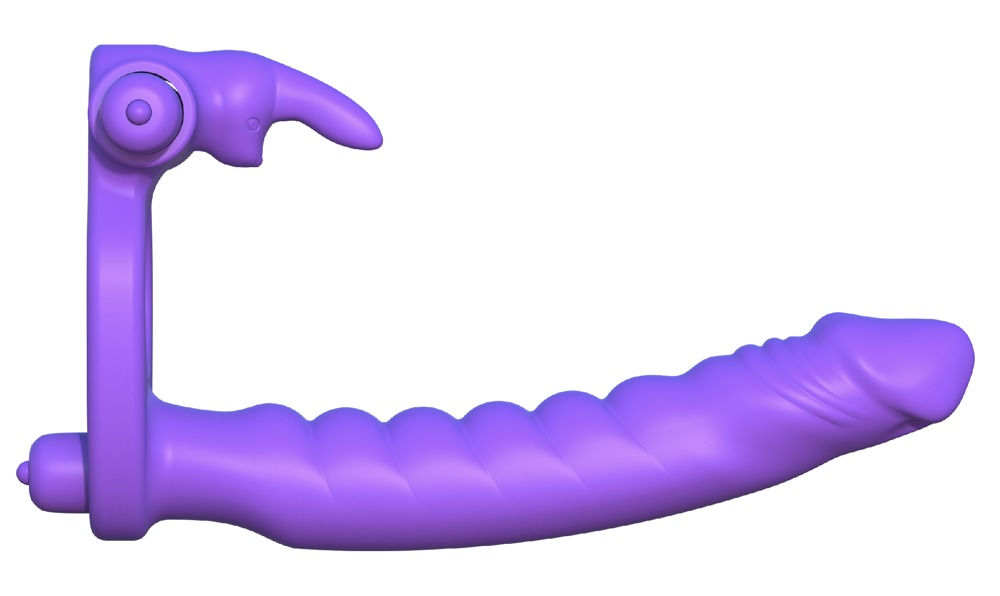 Fantasy C-Ringz Silicone Double Penetrator Rabbit – Bild 3