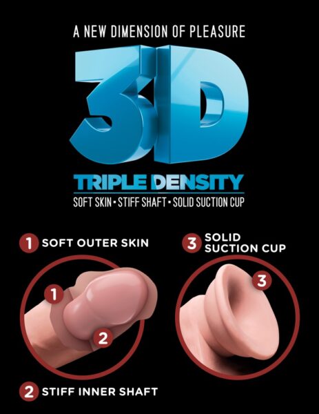 King Cock Plus 8“ Triple Density Cock with Balls – Bild 7