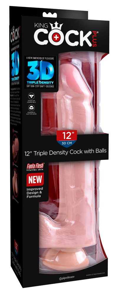 King Cock Plus 12“ Triple Density Cock with Balls