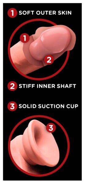 King Cock Plus Triple Density Cock with Swinging Balls – Bild 6