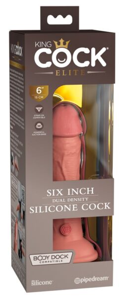 King Cock Elite 6“ Dual Density Silicone Cock