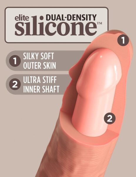 King Cock Elite 7“ Dual Density Silicone Cock – Bild 4