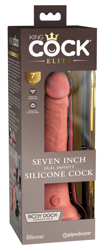 King Cock Elite 7“ Dual Density Silicone Cock