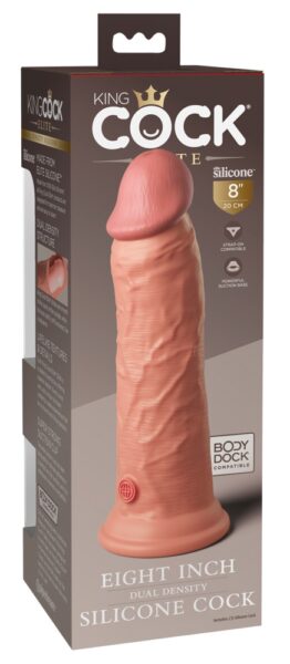 King Cock Elite 8“ Dual Density Silicone Cock – Bild 5