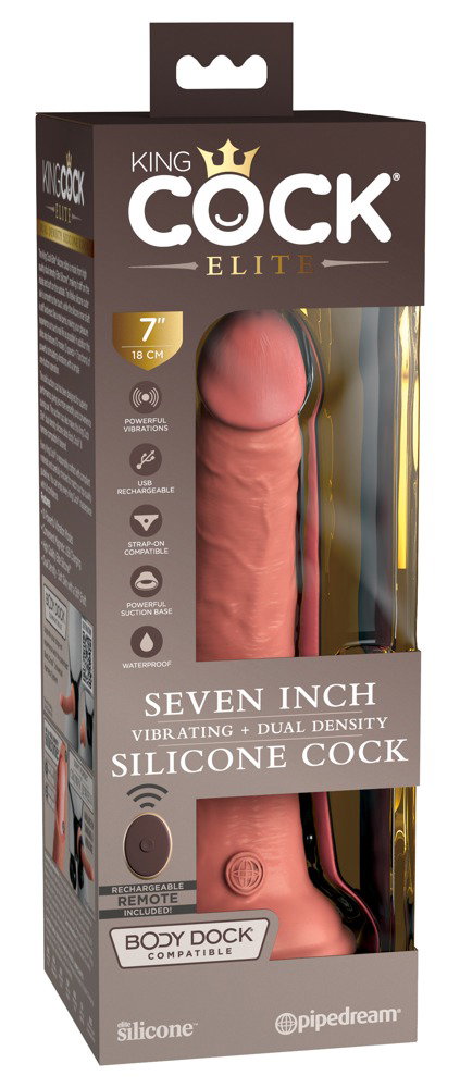 King Cock Elite 7“ Silicone Cock RC