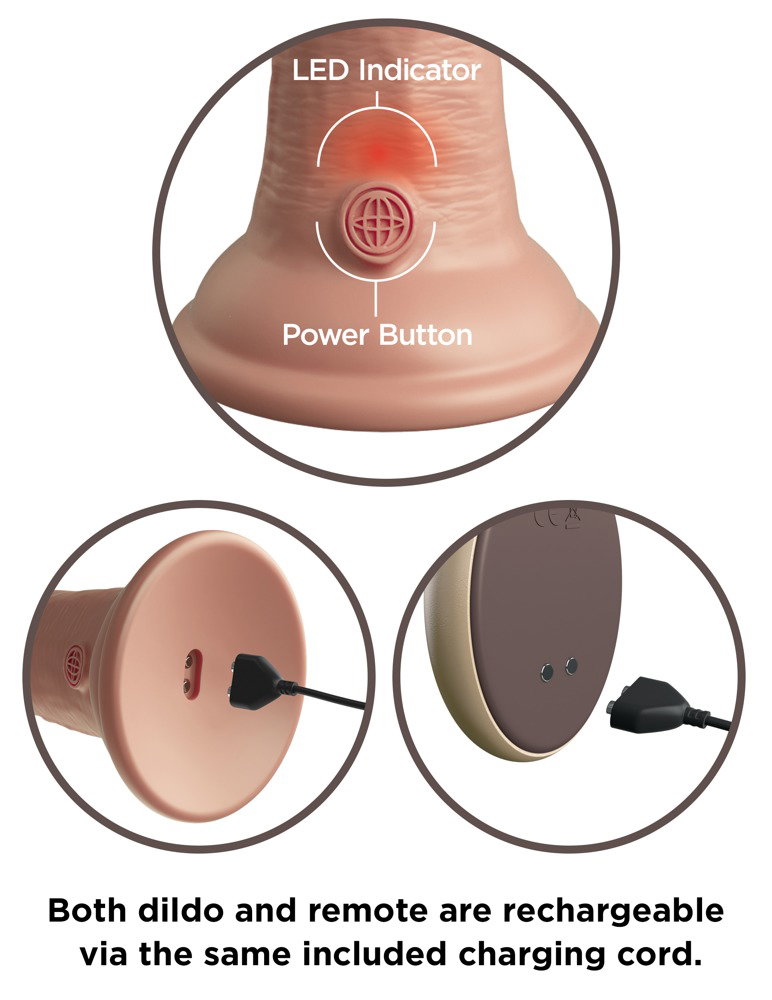 King Cock Elite 9“ Silicone Cock RC – Bild 5