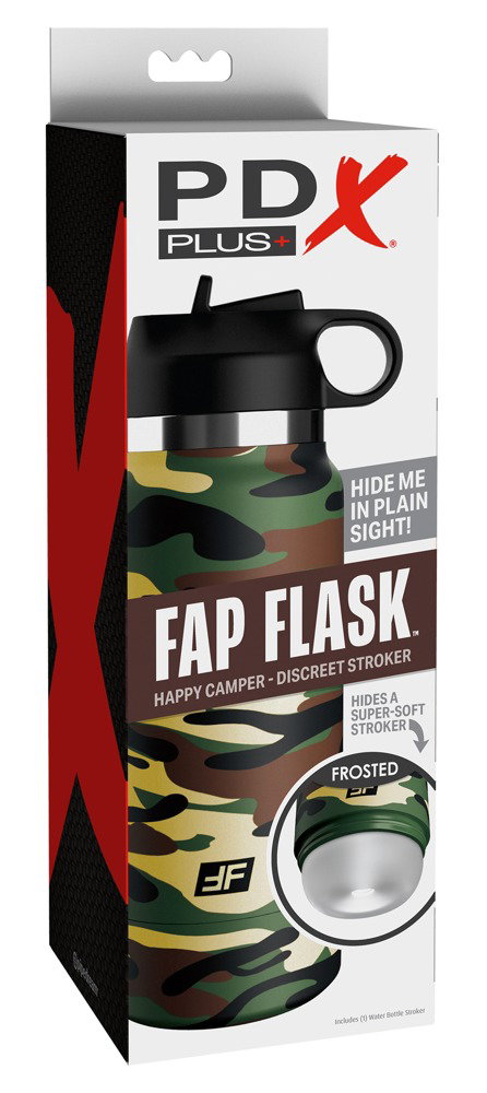 PDX Plus Fap Flask Happy Camper