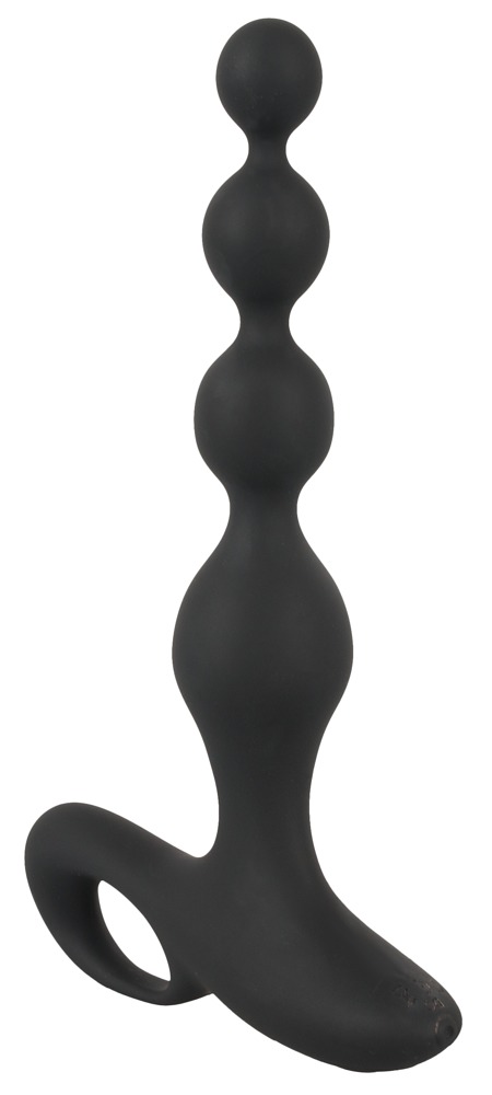Alternative view of Black Velvets Rechargeable anal beads