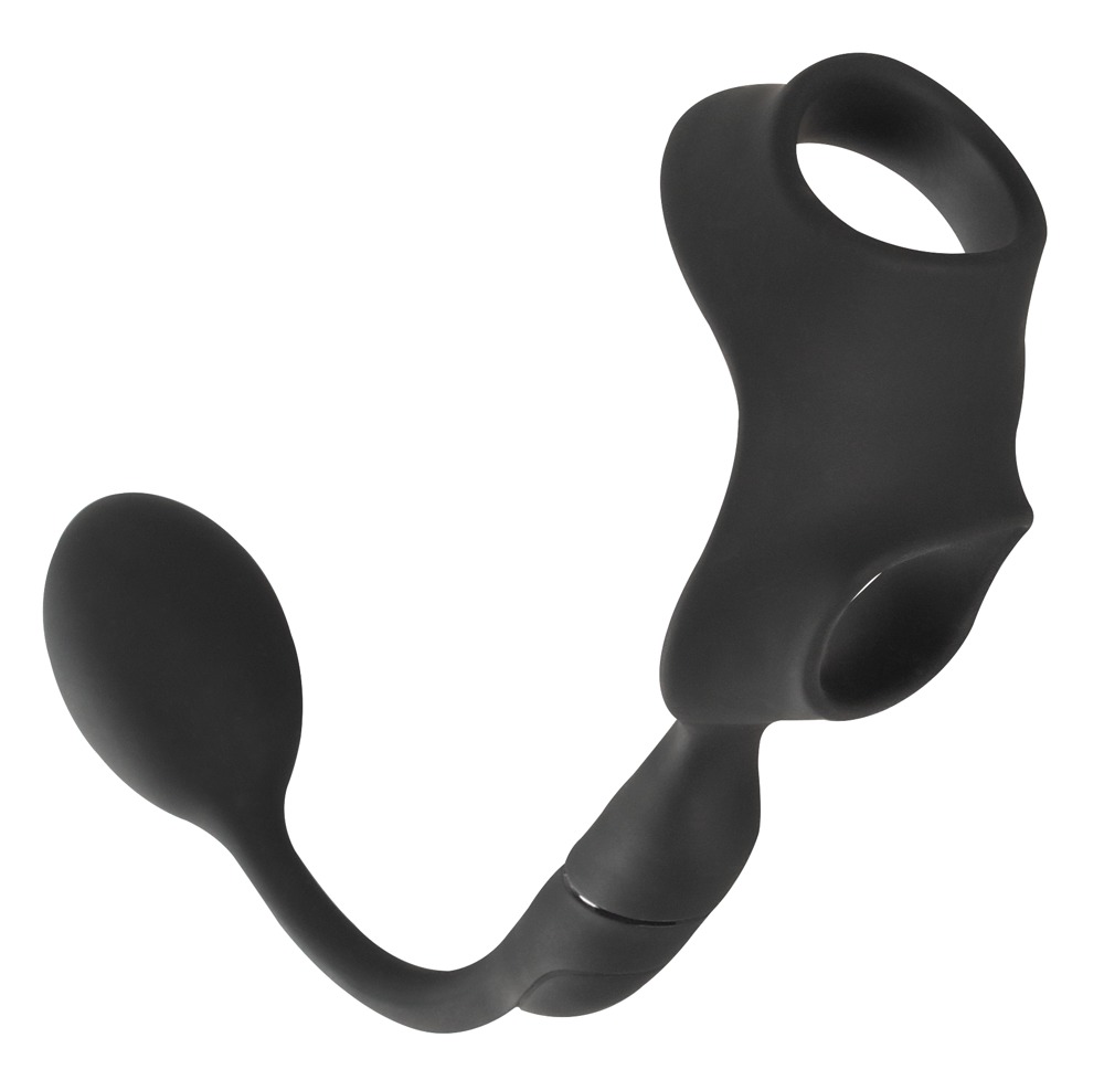 Alternative view of Rebel Cock Ring with RC Butt Plug