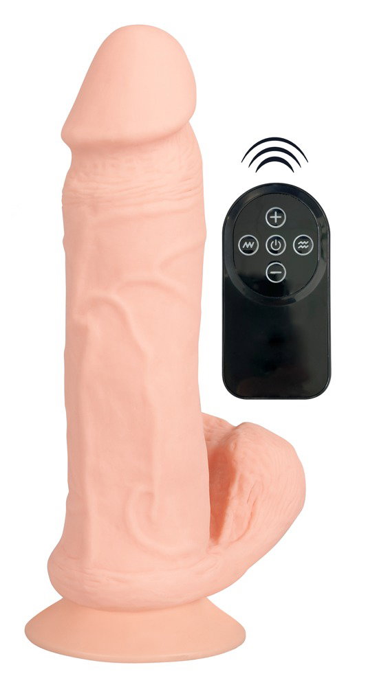 Alternative view of Nature Skin Bendable RC Vibrator with Balls