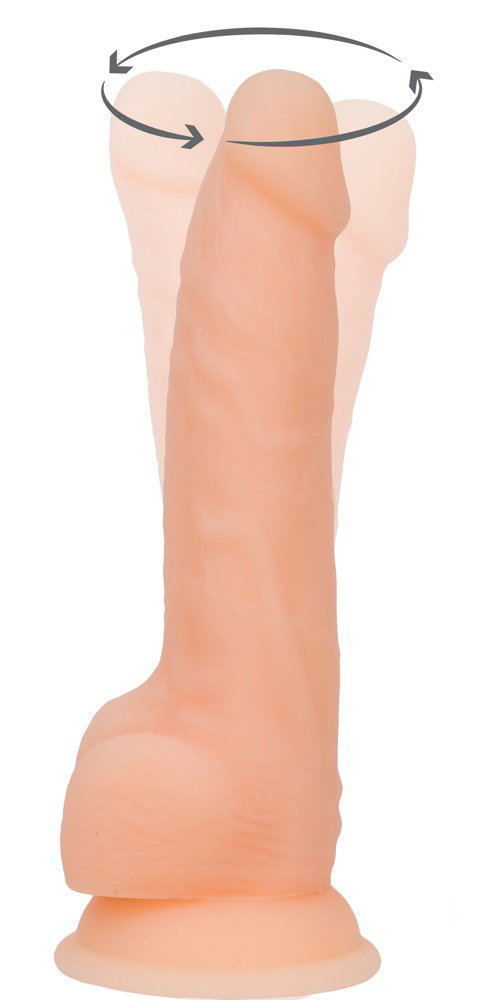 Alternative view of Naked Addiction 8“ Rotating & Vibrating Dong
