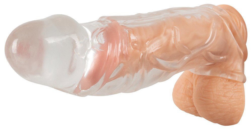 Crystal Penis Sleeve with extension + ball ring – Bild 8