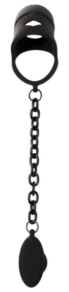 Black Velvets Cock cage with butt plug – Bild 5