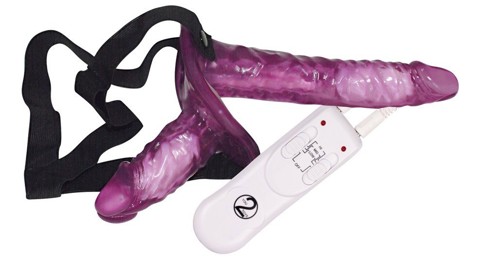 Alternative view of You2Toys Vibrating Strap on Duo