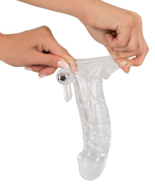 Crystal Penis sleeve w/ extension and vibration – Bild 6