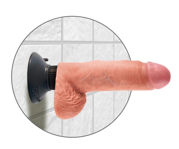 King Cock 7“ Vibrating Cock with Balls – Bild 5