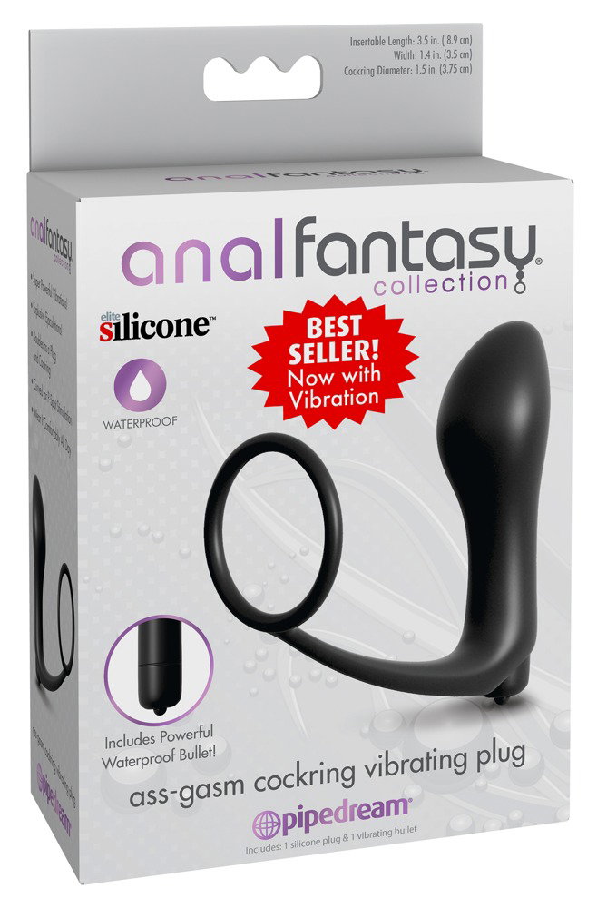 Anal Fantasy Collection Ass-Gasm Cockring Vibrating Plug